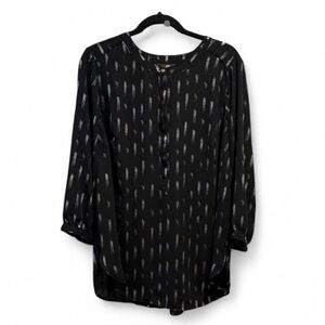 JM Collection Black and Silver Women's Top